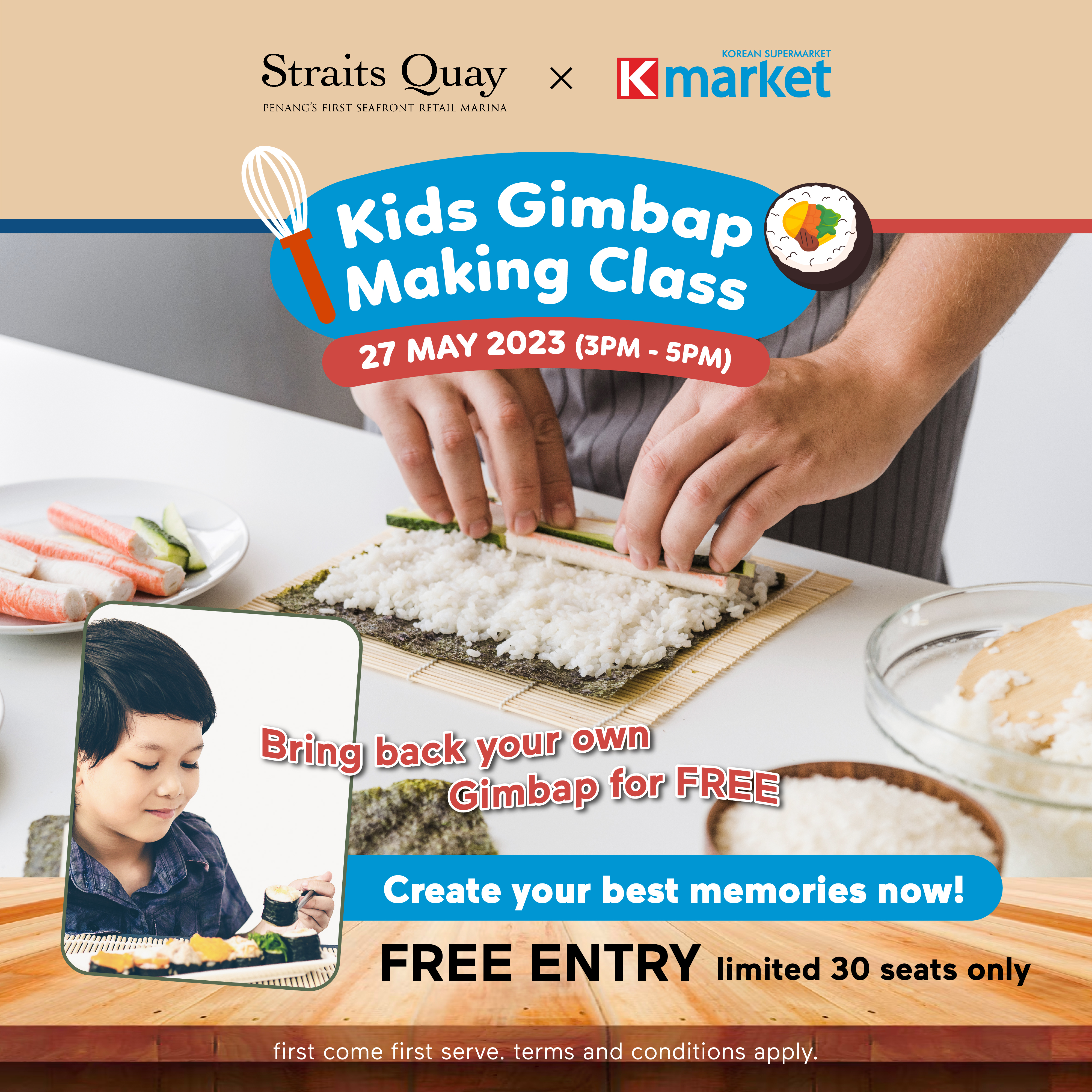 KMarket_Straits Quay_Kids Gimbap making_socialmedia